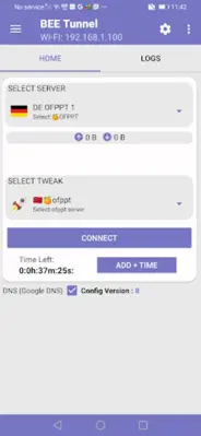 BEE Tunnel VPN android App screenshot 2